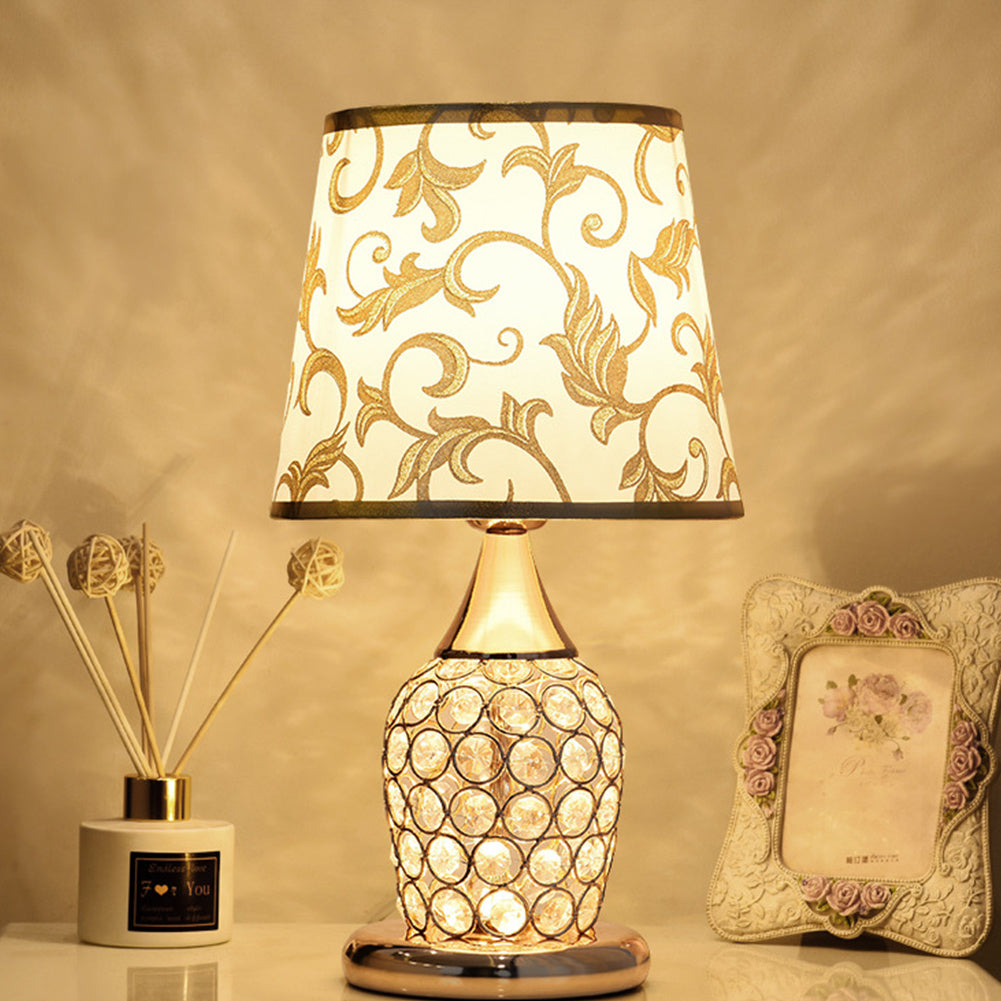 Modern Bedroom Warm Crystal Table Lamp Ins