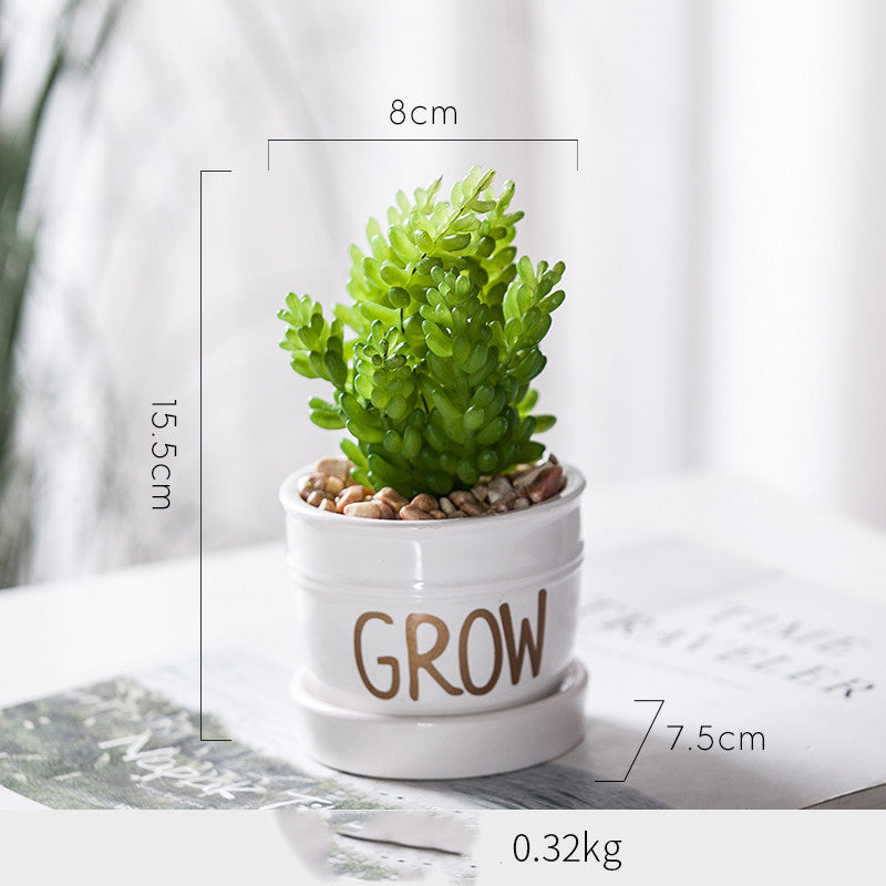 Artificial Potted Ornaments Green Plants