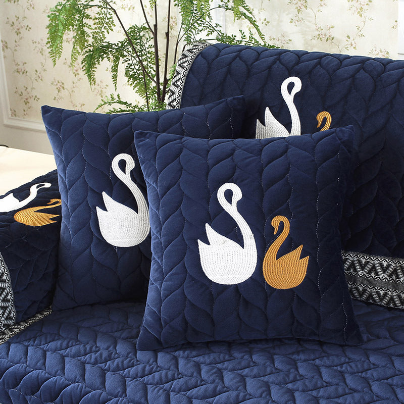 Modern Winter Plush Sofa Cushion