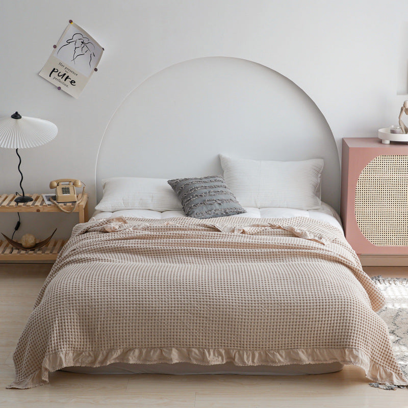 Japan Waffle Plaid Blankets