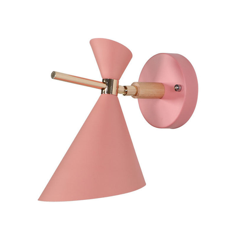 Pink Iron Wall Lamp