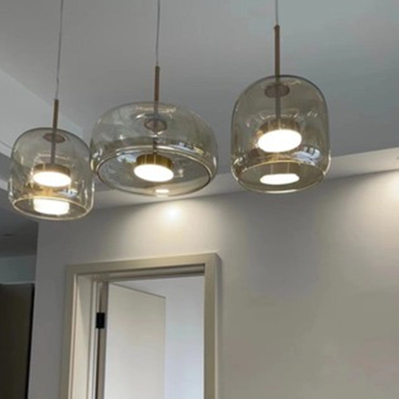 Glass Chandelier Jellyfish Decorations Lamps