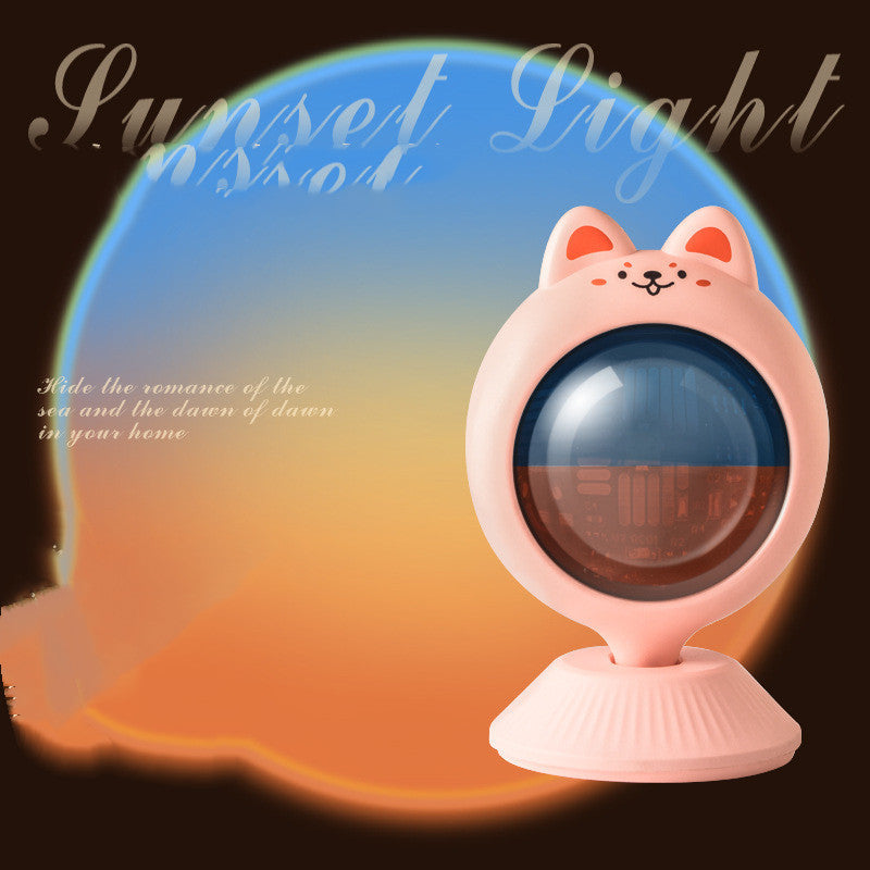 Rainbow Background Projection Small Night Light