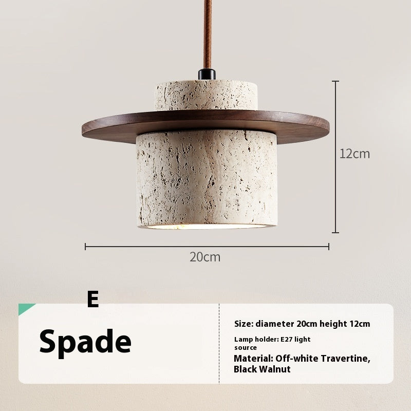 Cream Cave Stone Lamp