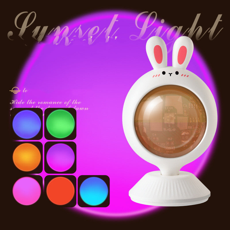 Rainbow Background Projection Small Night Light