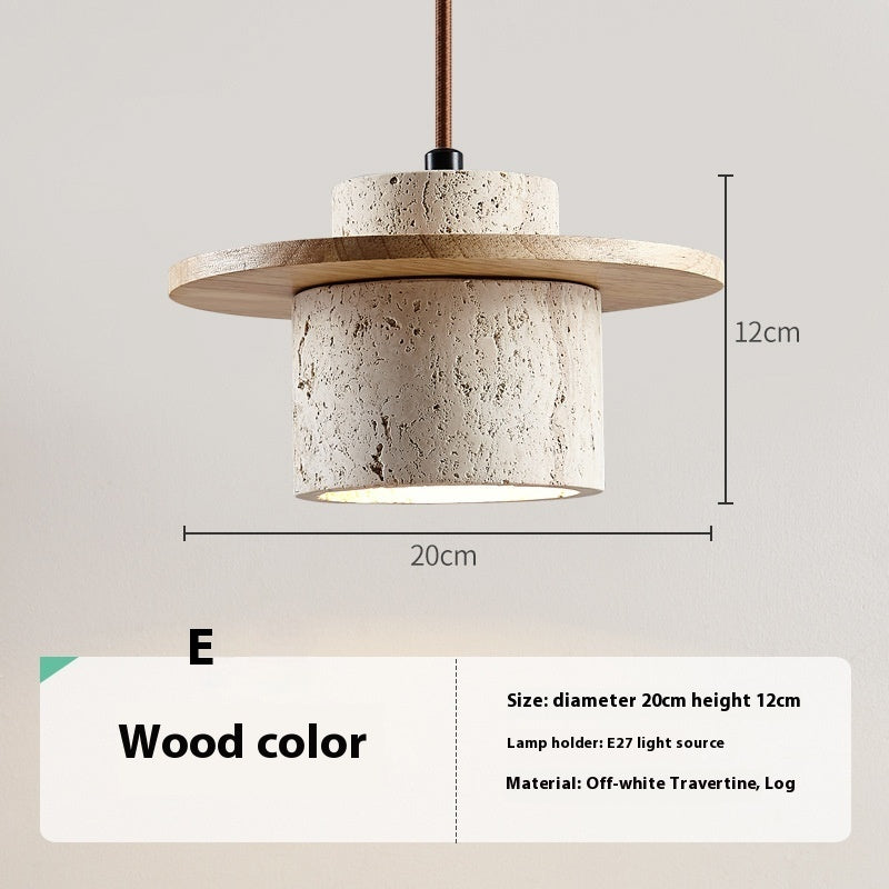 Cream Cave Stone Lamp