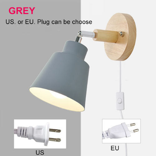 Modern Minimalist Bedroom Log Bedside Lamp