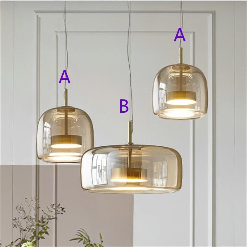 Glass Chandelier Jellyfish Decorations Lamps