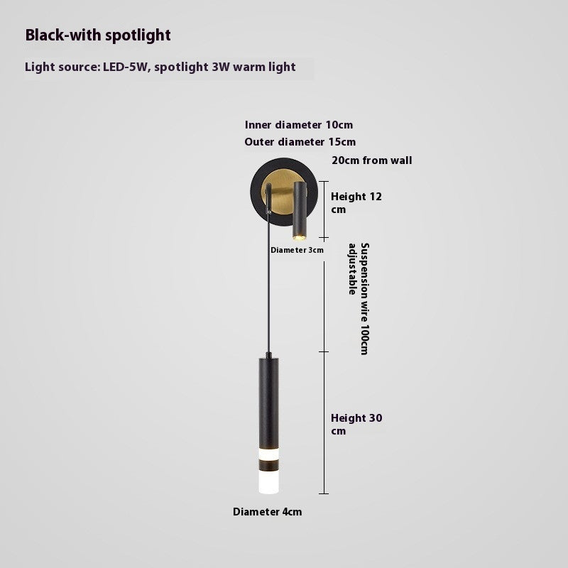 Indoor Bedroom Bedside Simple Restaurant Bar Lamp