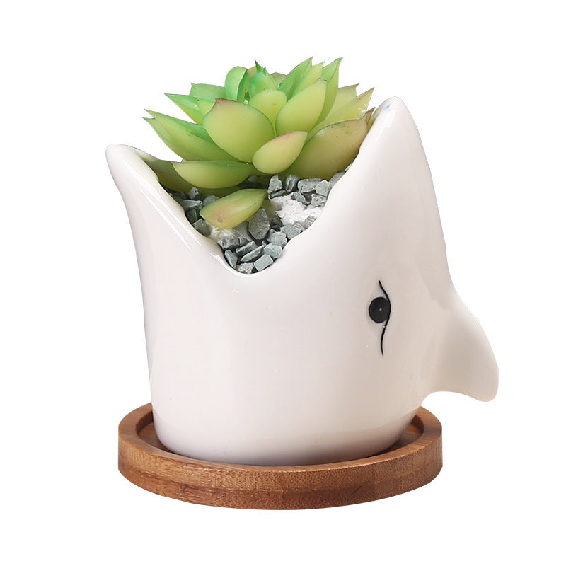 Succulent Pot Creative Cartoon Ceramic Flower