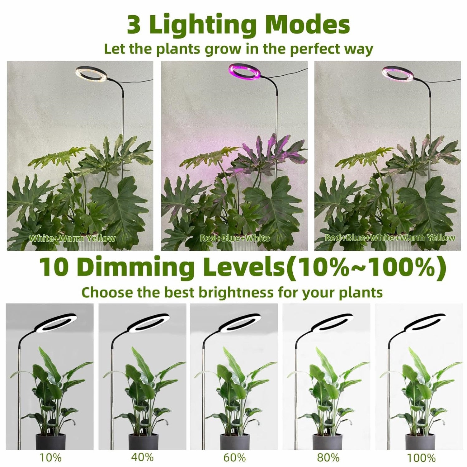Indoor Plant Floor Growing Lamp Full Spectrum Plant Lamp