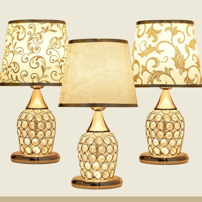 Modern Bedroom Warm Crystal Table Lamp Ins