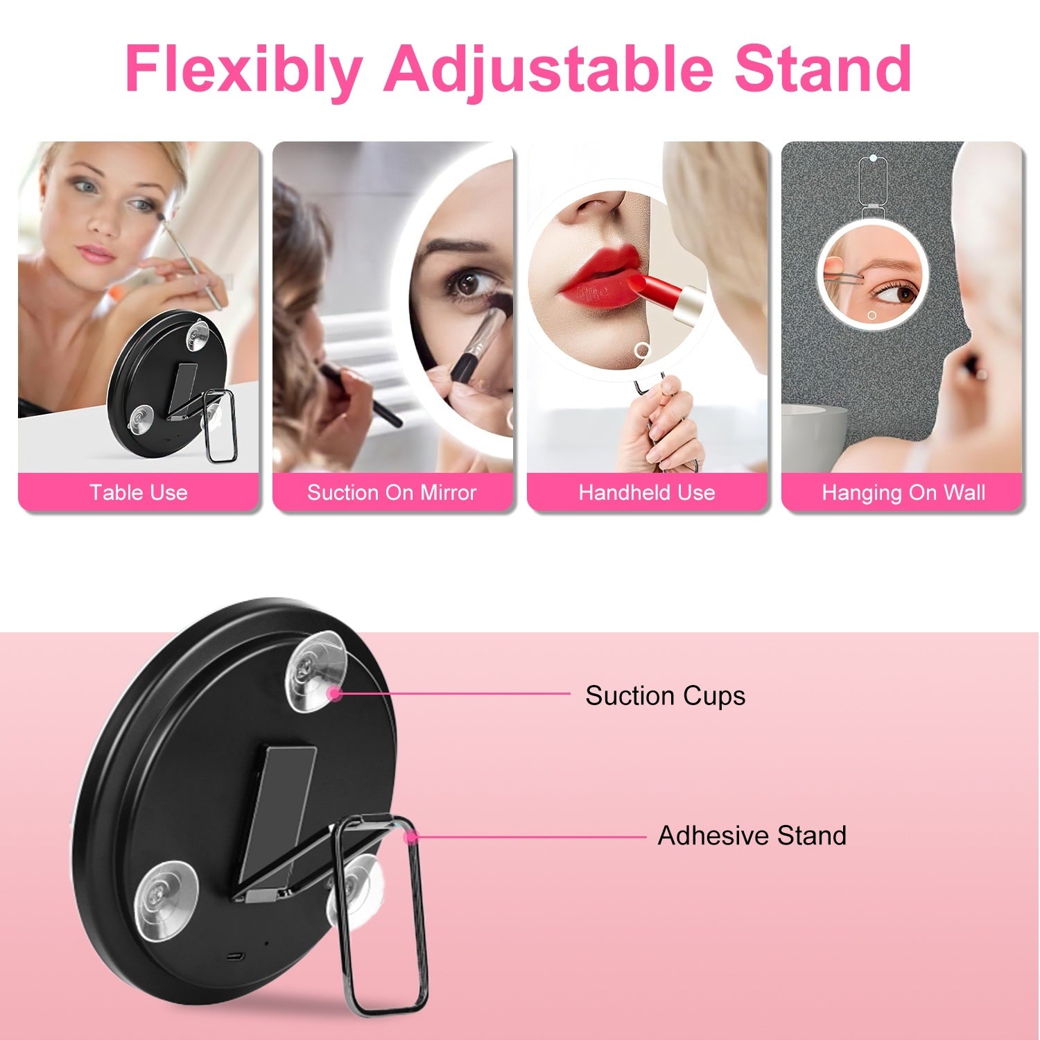 1Pc 30X Travel Magnifying Makeup Mirror