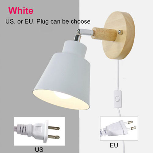 Modern Minimalist Bedroom Log Bedside Lamp