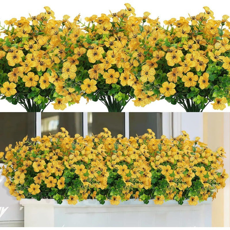 Artificial Flowers Eucalyptus Violet Home Porch