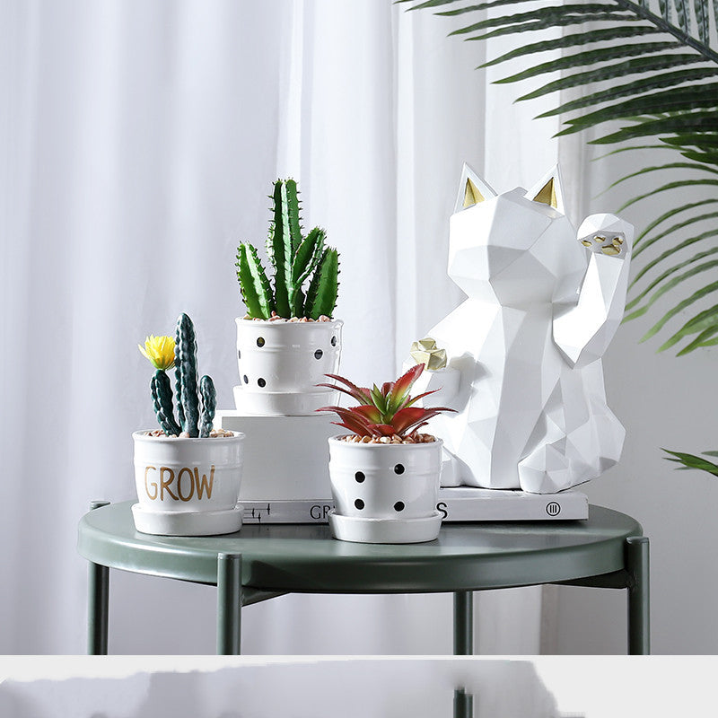 Artificial Potted Ornaments Green Plants