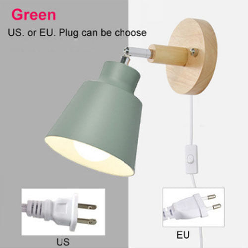 Modern Minimalist Bedroom Log Bedside Lamp