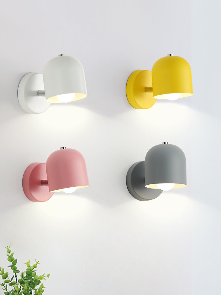 Bedside Wall Lamp Bedroom Simple Balcony Macaron